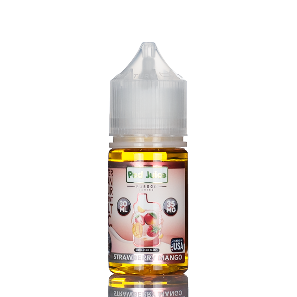 Pod Juice Salt PJ5000 - Strawberry Mango - 30ml - Black Coral